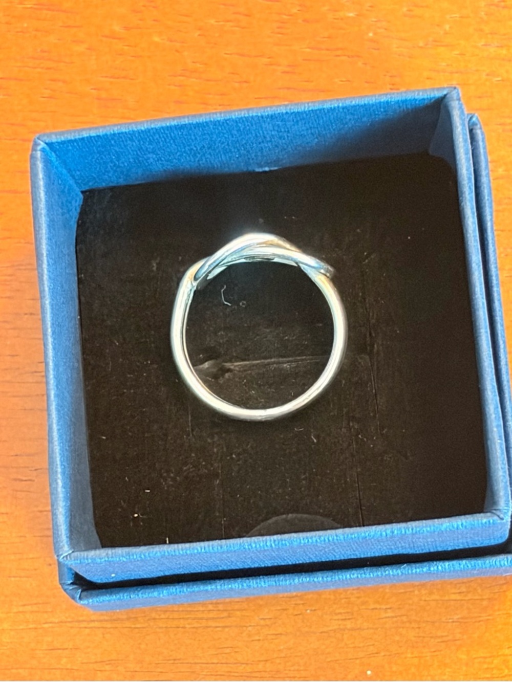 Cape Cod Sailor’s Knot Ring - Sterling Silver w/14k gold ball - Picture 2 of 3